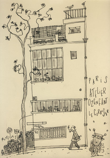 Le Corbusier, atelier Ozenfant
